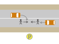 歩車道の区別のある道路での交通事故4