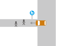 歩行者専用道路での交通事故1