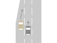 合流地点での事故