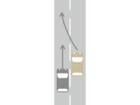 車線変更の際の事故